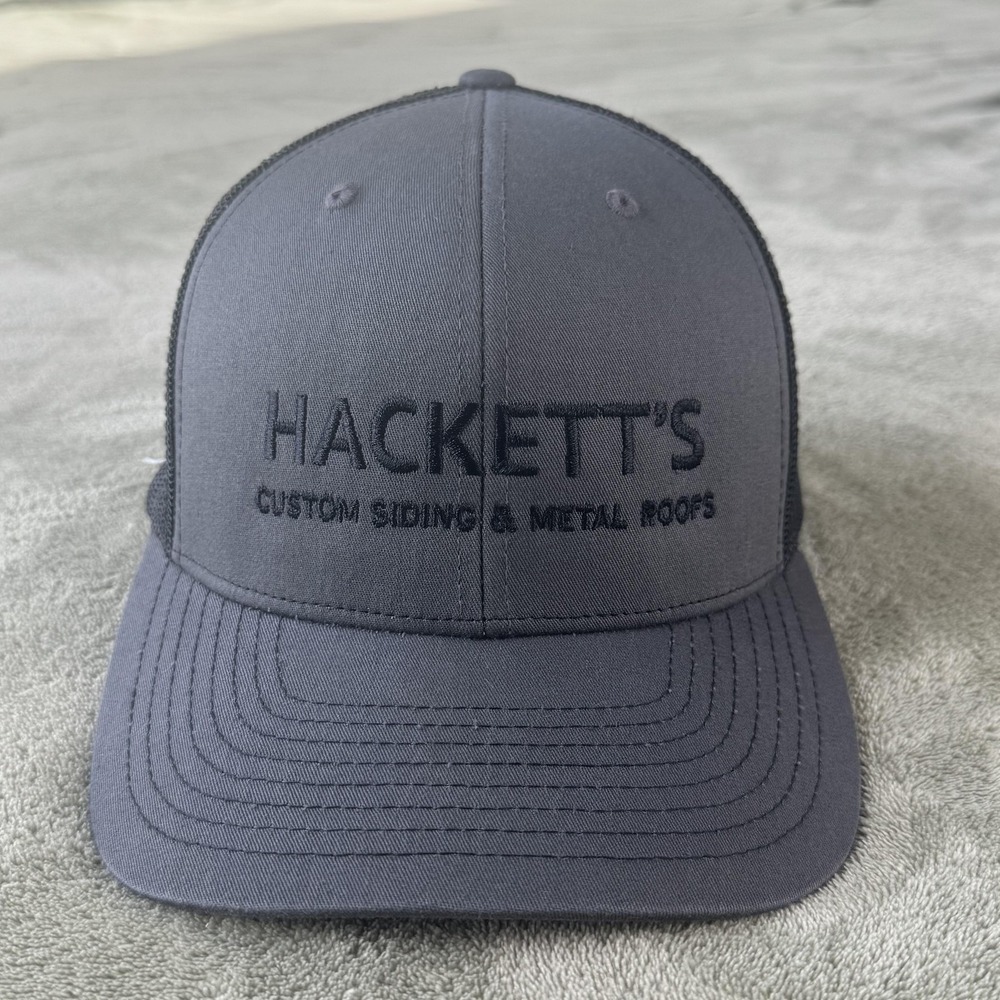 Richardson Hat Cap Snap Back Mens One Size Gray Trucker Mesh Adjustable